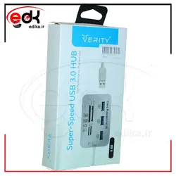 هاب و رم ریدر USB3.0 وریتی مدل H-408