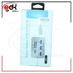هاب و رم ریدر USB3.0 وریتی مدل H-408