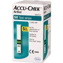 نوار تست قند خون اکیو چک اکتیو مدل ACCU CHEK ACTIVE بسته 50 عدد
