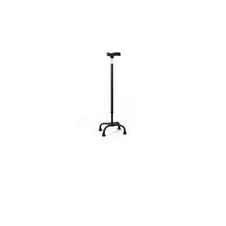 عصا چهارپایه فلزی مشکی ماسه ای مدل دسته TESSY Cane T31 pvc