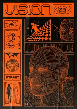 پوستر سه بعدی صورت بشر