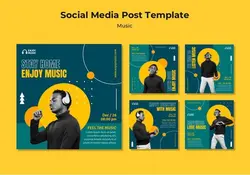 لایه باز اینستاگرام پست موزیک