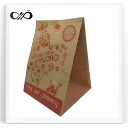 پاکت پیتزا کاغذ کرافت 24×24 (تک نفره) چاپ دورنگ