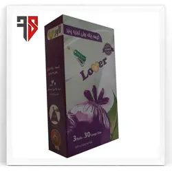 کیسه زباله رولی سایز 80×65 30عددی