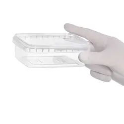 ظرف یکبار مصرف مایکروویوی 400 طب با درب