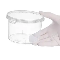 ظرف یکبار مصرف مایکروویوی 750 گرد طب با درب