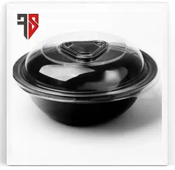 ظرف یکبار مصرف سالاد سزار بیرون بر مشکی FT150