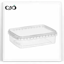 ظرف یکبار مصرف مایکروویوی مستطیل 700cc پولاد پویش با درب