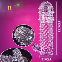 کاندوم ژله ای خاردار بی رنگ R-F درجه 2 (سیلیکونی و قابل شستشو)