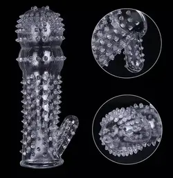 کاندوم ژله ای خاردار بی رنگ R-F درجه 2 (سیلیکونی و قابل شستشو)