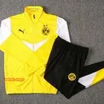 ست گرمکن شلوار زرد سفید مشکی 2022 دورتموند اريجينال-پوما