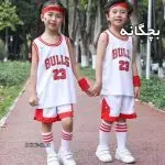 ست بچگانه بسكتبالي شيكاگوبولز سفيد اريجينال | مایکل جردن 23