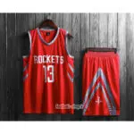 رکابی و شورت بسکتبال هیوستون راکتس قرمز| جیمز هاردن 13,سوپرسوزنی