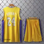 ست بسکتبال لیکرز زرد| کوبی برایانت 24#اصل سوپرسوزنی