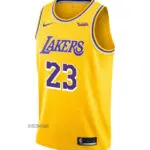 رکابی بسکتبال لیکرز 2021 زرد| لبران جیمز 23,NBA JERSEY اصل نايكي