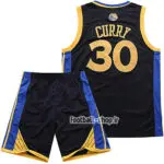 رکابی و شورت بسکتبال گلدن استیت مشکی| استیفن کری 30,سوپرسوزنی