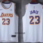 رکابی بسکتبال سفید لس آنجلس لیکرز| لبران جیمز,آپلاس اصل Nike