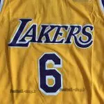 رکابی بسکتبال زرد لس آنجلس لیکرز 2020| لبران جیمز 6 ,NBA JERSEY اصل NIKE