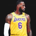 رکابی بسکتبال زرد لس آنجلس لیکرز 2020| لبران جیمز 6 ,NBA JERSEY اصل NIKE