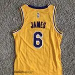 رکابی بسکتبال زرد لس آنجلس لیکرز 2020| لبران جیمز 6 ,NBA JERSEY اصل NIKE