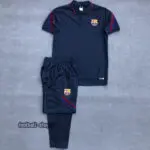 پولوشرت شلوار بارسلونا سرمه ای +A اریجینال 2021-Nike