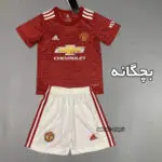 ‎لباس وشورت اول اریجینال بچه گانه +A منچستریونایتد 2021-Adidas