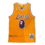رکابی بسکتبال زرد هواداری لس آنجلس لیکرز 2020|,NBA JERSEY اصل