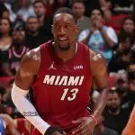 ست رکابی و شلوارک بسکتبال میامی هیت قرمز اريجينال -بم آدبایو 13-جردن