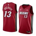 ست رکابی و شلوارک بسکتبال میامی هیت قرمز اريجينال -بم آدبایو 13-جردن