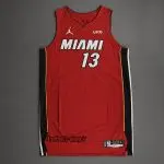ست رکابی و شلوارک بسکتبال میامی هیت قرمز اريجينال -بم آدبایو 13-جردن
