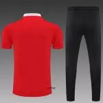 پولوشرت شلوار بایرن مونیخ قرمز مشکی +A اریجینال 2022-آدیداس