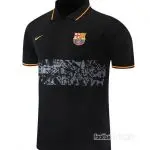 ست پولوشرت شلوار بارسلونا مشکی +A اریجینال 2022-نایکی