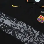 ست پولوشرت شلوار بارسلونا مشکی +A اریجینال 2022-نایکی