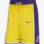 ست رکابی و شلوارک بسکتبال لیکرز زرد-لبران جیمز 6اريجينال-نایکی