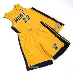 ست رکابی و شلوارک بسکتبال میامی هيت زرد-بولتر 22-نایکی