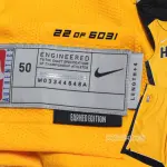 ست رکابی و شلوارک بسکتبال میامی هيت زرد-بولتر 22-نایکی