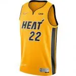 ست رکابی و شلوارک بسکتبال میامی هيت زرد-بولتر 22-نایکی