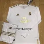 ‎پیراهن و شورت اول آستين بلند اورجینال 2019-2020 رئال مادرید-Adidas