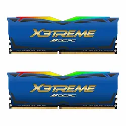 رم او سی پی سی X3 TREME RGB 32GB 16GBx2 3600MHz CL18 Blue Label DDR4