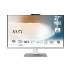 کامپیوتر All In One ام اس آی 27 اینچی مدل Modern AM272P 12M پردازنده Core i5 1240P رم 16GB حافظه 1TB SSD گرافیک Intel غیرلمسی