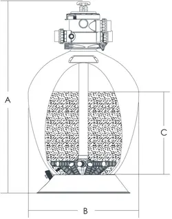 فیلتر شنی استخر ایمکس مدل T600 | گرم لوکس