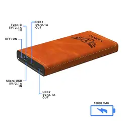 پاوربانک چرمی 10000mAh اپیمکس مدل EP-17