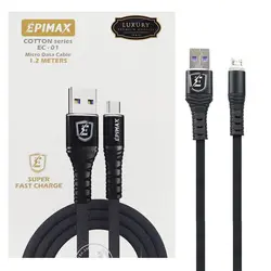 کابل فست شارژ فلت کتان USB به MicroUSB اپیمکس مدل EC-01