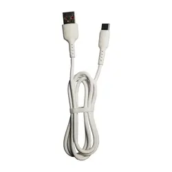 کابل شارژ سیلیکونی USB به Type-C موسوری (MOSSORY) مدل M101T طول 1 متر