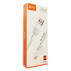 کابل فست شارژ پی وی سی USB به Lightning (آیفون) بیوا (Biva) مدل C-02L طول 1.2 متر، ارسال رایگان