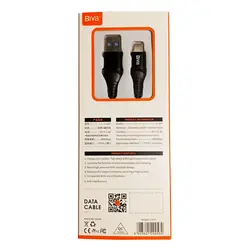 کابل فست شارژ کنفی USB به Type-C بیوا (Biva) مدل C-04T طول 1.2 متر، 100 وات، ارسال رایگان