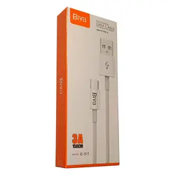 کابل فست شارژ USB به Type-C بیوا (Biva) مدل C-11T طول 1.5 متر، 3 آمپر، ارسال رایگان