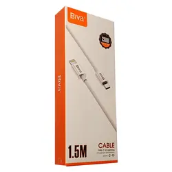 کابل فست شارژ Type-C به Lightning (آیفون) بیوا (Biva) مدل C-13 طول 1.5 متر، 20 وات، ارسال رایگان