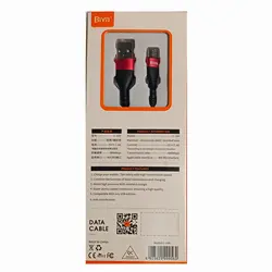 کابل فست شارژ کنفی USB به MicroUSB بیوا (Biva) مدل C-16V طول 1.2 متر، ارسال رایگان