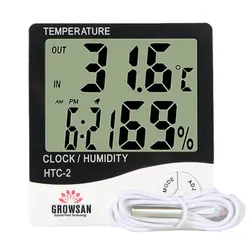 دماسنج و رطوبت سنج دیجیتالی با سنسور بیرونی دما گروسان | گروگنت